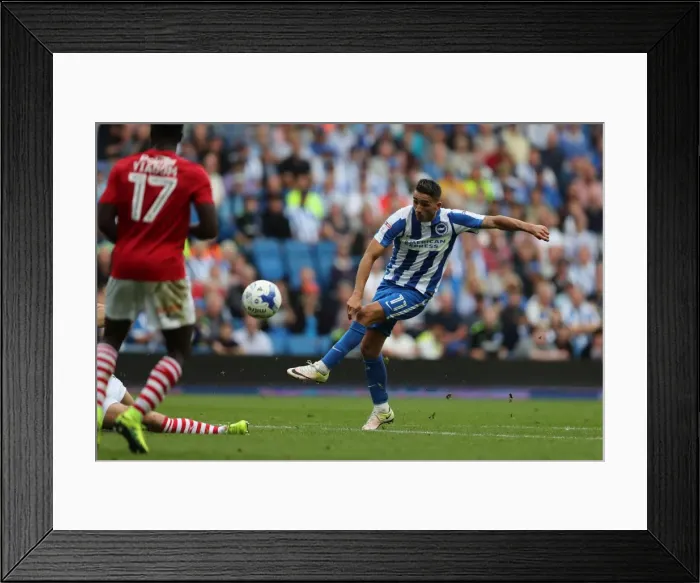 Framed Print : Intense Championship Showdown: Brighton and Hove Albion vs Barnsley (24SEP16) Framed Print : Intense Championship Showdown: Brighton and Hove Albion vs Barnsley (24SEP16)