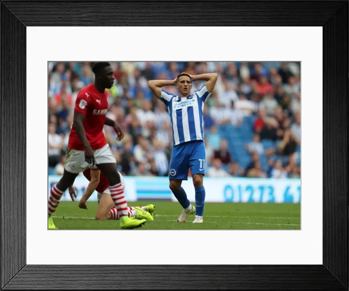 Framed Print : Brighton and Hove Albion vs Barnsley: Intense Championship Clash at American Express Community Stadium (24SEP16) Framed Print : Brighton and Hove Albion vs Barnsley: Intense Championship Clash at American Express Community Stadium (24SEP16)