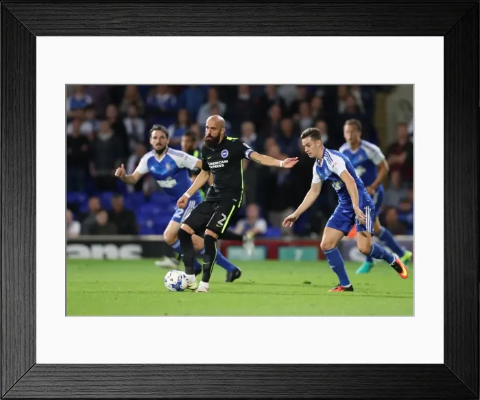 Framed Print : Intense Championship Showdown: Brighton and Hove Albion vs Ipswich Town (27SEP16) Framed Print : Intense Championship Showdown: Brighton and Hove Albion vs Ipswich Town (27SEP16)