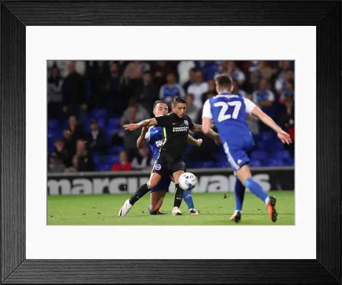 Framed Print : Brighton and Hove Albion vs Ipswich Town: Sky Bet Championship Showdown at Portman Road (September 27, 2016)