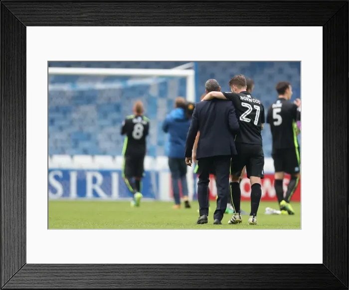 Framed Print : Brighton and Hove Albion vs. Sheffield Wednesday: Sky Bet Championship Showdown at Hillsborough (1st October 2016)