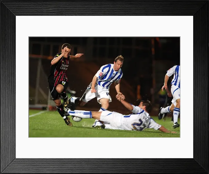 Framed Print : Brighton & Hove Albion vs. Manchester City: 2008-09 Carling Cup Showdown