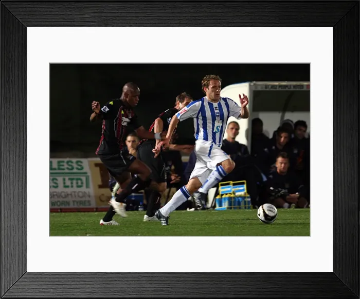 Framed Print : Brighton & Hove Albion vs. Manchester City: 2008-09 Carling Cup Showdown Framed Print : Brighton & Hove Albion vs. Manchester City: 2008-09 Carling Cup Showdown