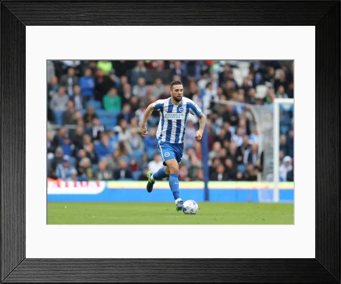 Framed Print : Battle in the Championship: Brighton and Hove Albion vs. Preston North End (15OCT16)