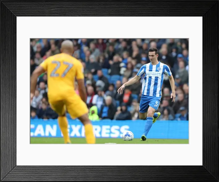 Framed Print : Brighton and Hove Albion vs. Preston North End: A Fierce EFL Sky Bet Championship Clash at the American Express Community Stadium (15OCT16)