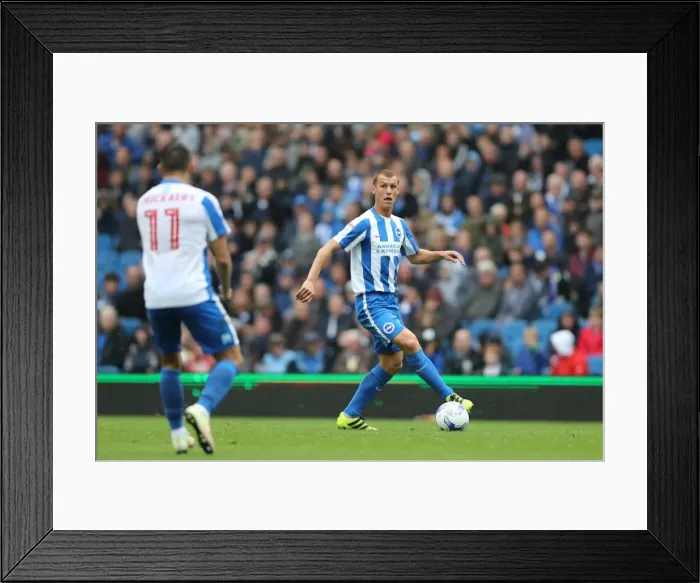 Framed Print : Brighton and Hove Albion vs. Preston North End: A Fierce EFL Sky Bet Championship Clash (15OCT16)