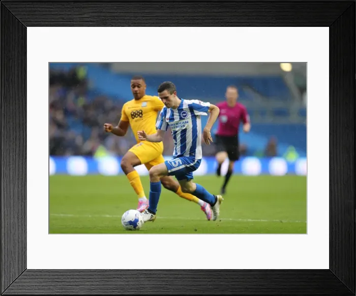 Framed Print : Brighton & Hove Albion vs. Preston North End: A Fierce EFL Sky Bet Championship Clash (15OCT16)