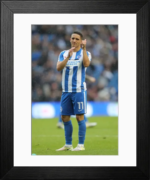 Framed Print : Brighton and Hove Albion vs. Preston North End: A Fierce EFL Sky Bet Championship Clash at the American Express Community Stadium (15OCT16)