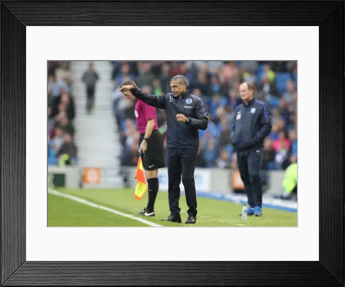 Framed Print : Brighton and Hove Albion vs. Preston North End: A Fierce EFL Sky Bet Championship Clash (15OCT16)