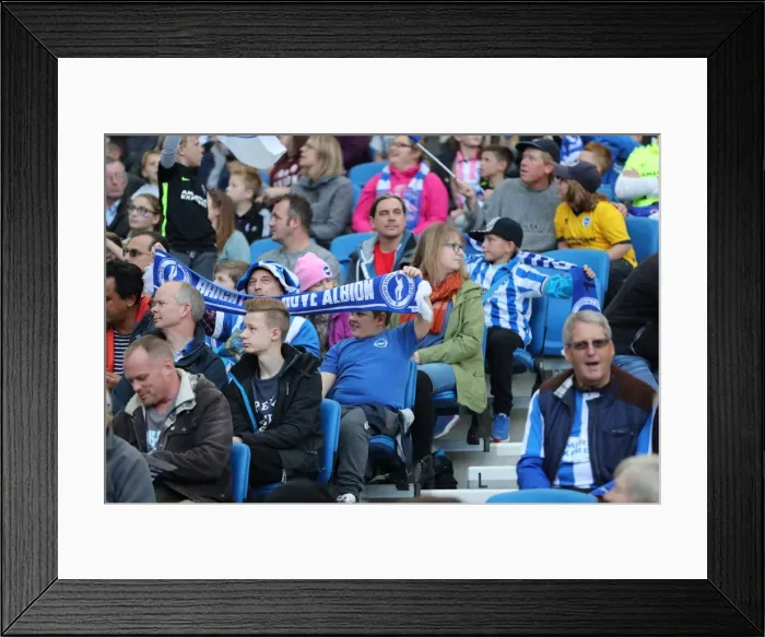Framed Print : Brighton and Hove Albion vs. Preston North End: A Fierce EFL Sky Bet Championship Clash (15OCT16)