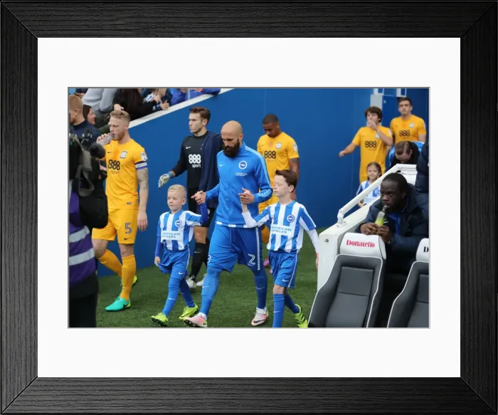 Framed Print : Brighton and Hove Albion vs. Preston North End: A Fight in the EFL Sky Bet Championship (15OCT16) Framed Print : Brighton and Hove Albion vs. Preston North End: A Fight in the EFL Sky Bet Championship (15OCT16)