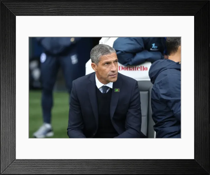 Framed Print : Brighton and Hove Albion vs. Preston North End: A Battle in the EFL Sky Bet Championship (15OCT16)