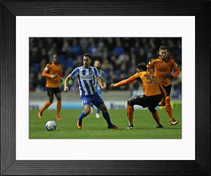 Framed Print : Brighton and Hove Albion v Wolverhampton Wanderers EFL Sky Bet Championship 19OCT16 Framed Print : Brighton and Hove Albion v Wolverhampton Wanderers EFL Sky Bet Championship 19OCT16