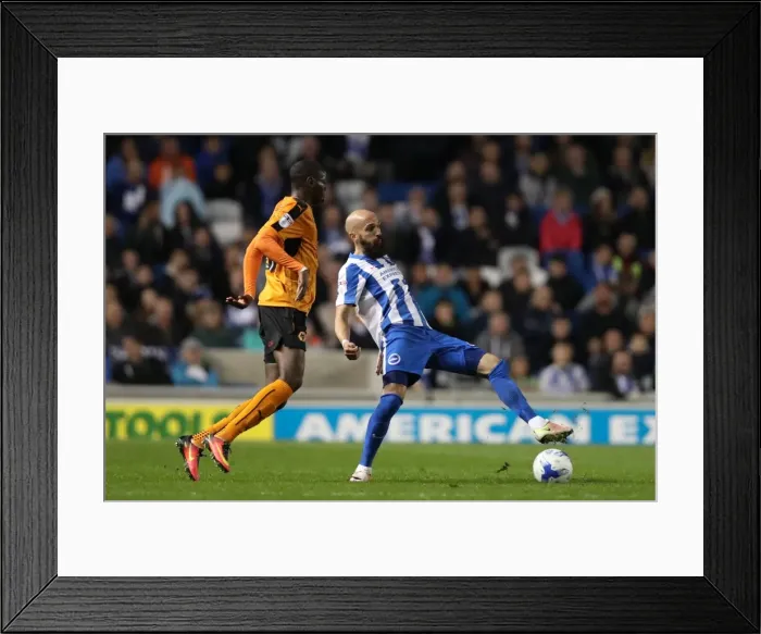 Framed Print : Championship Showdown: Brighton & Hove Albion vs. Wolverhampton Wanderers (19th October 2016) Framed Print : Championship Showdown: Brighton & Hove Albion vs. Wolverhampton Wanderers (19th October 2016)