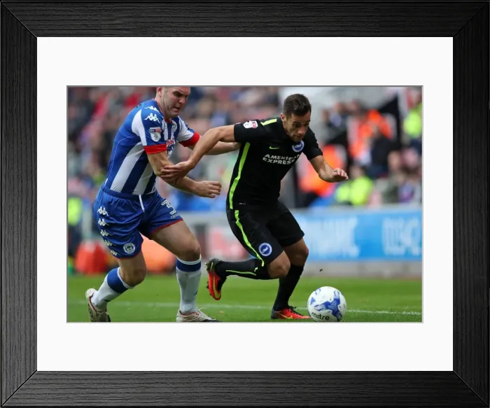 Framed Print : Brighton & Hove Albion vs. Wigan Athletic: October 22, 2016 - Season 2016-17 Framed Print : Brighton & Hove Albion vs. Wigan Athletic: October 22, 2016 - Season 2016-17