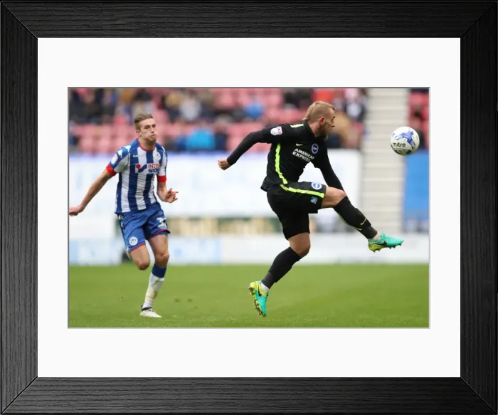 Framed Print : Wigan Athletic v Brighton and Hove Albion EFL Sky Bet Championship 22  /  10  /  2016
