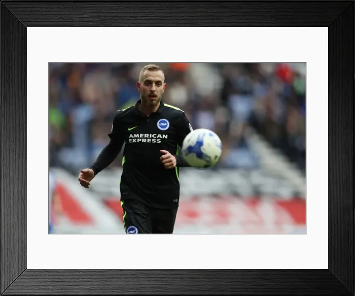 Framed Print : Brighton & Hove Albion vs. Wigan Athletic: A Battle from Season 2016-17 (October 22, 2016)
