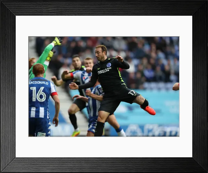 Framed Print : Brighton & Hove Albion vs. Wigan Athletic: A Fight for Victory - October 22, 2016 (Season 2016-17) Framed Print : Brighton & Hove Albion vs. Wigan Athletic: A Fight for Victory - October 22, 2016 (Season 2016-17)