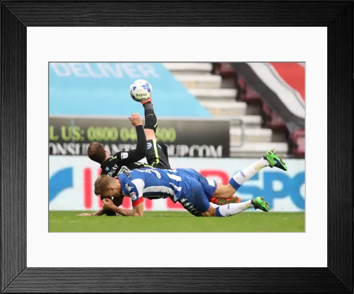 Framed Print : Brighton and Hove Albion vs. Wigan Athletic: Sky Bet Championship Showdown at DW Stadium (22 / 10 / 2016)