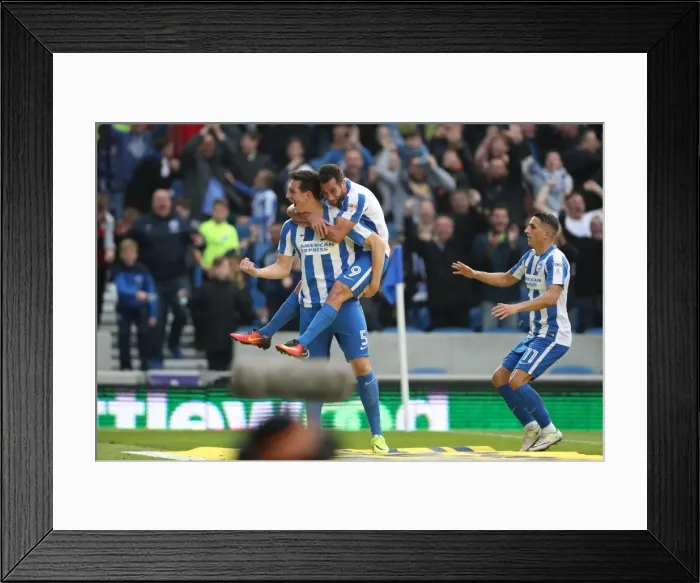 Framed Print : Championship Clash: Brighton & Hove Albion vs. Norwich City (29Oct16) - American Express Community Stadium
