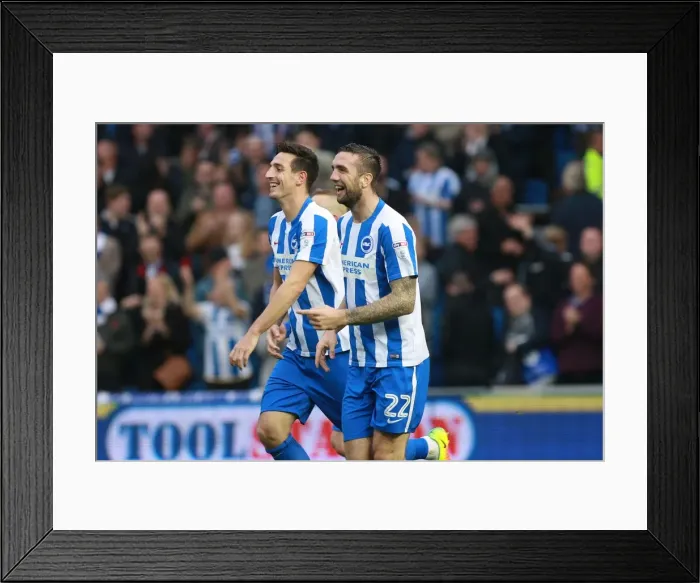 Framed Print : Lewis Dunk Scores the Winning Goal for Brighton & Hove Albion Against Norwich City (29OCT16) Framed Print : Lewis Dunk Scores the Winning Goal for Brighton & Hove Albion Against Norwich City (29OCT16)