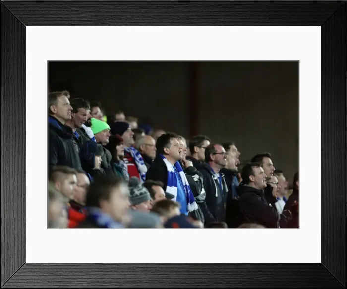 Framed Print : Brighton and Hove Albion vs. Bristol City: Championship Showdown at Ashton Gate Stadium (November 2016)