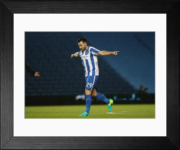 Framed Print : Brighton & Hove Albion U23s vs Leyton Orient: Checkatrade EFL Trophy Clash at American Express Community Stadium (November 8, 2016)