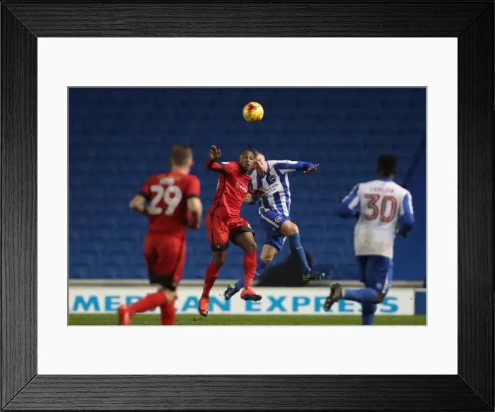 Framed Print : U23 Brighton & Hove Albion vs. Leyton Orient: Checkatrade EFL Trophy Clash at American Express Community Stadium (November 8, 2016)