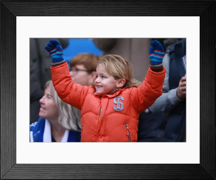 Framed Print : Young Albion Fan's Excitement at Brighton and Hove Albion vs Fulham Championship Match, 26th November 2016 Framed Print : Young Albion Fan's Excitement at Brighton and Hove Albion vs Fulham Championship Match, 26th November 2016