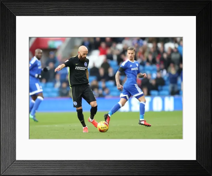 Framed Print : Decisive Moments: Cardiff vs. Brighton & Hove Albion, Championship Showdown at Cardiff City Stadium (3rd December 2016) Framed Print : Decisive Moments: Cardiff vs. Brighton & Hove Albion, Championship Showdown at Cardiff City Stadium (3rd December 2016)