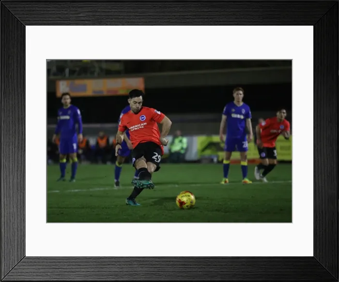 Framed Print : AFC Wimbledon v U23 Brighton and Hove Albion EFL Trophy 06DEC16 Framed Print : AFC Wimbledon v U23 Brighton and Hove Albion EFL Trophy 06DEC16