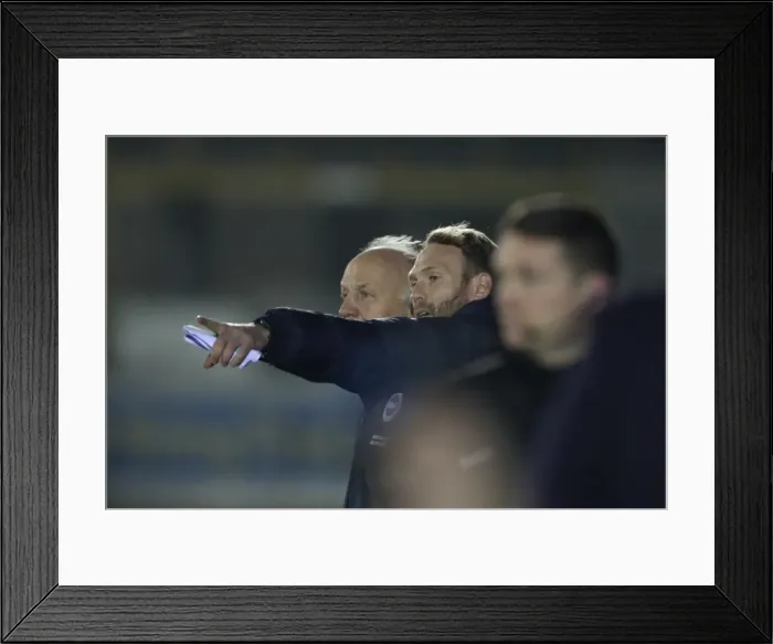 Framed Print : Brighton & Hove Albion U23s Face Off Against AFC Wimbledon in EFL Trophy Clash (06DEC16) Framed Print : Brighton & Hove Albion U23s Face Off Against AFC Wimbledon in EFL Trophy Clash (06DEC16)