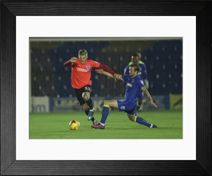 Framed Print : Brighton & Hove Albion U23s vs. AFC Wimbledon: EFL Trophy Showdown (06DEC16)