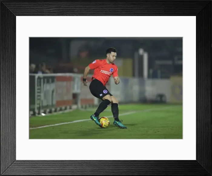 Framed Print : Brighton and Hove Albion's U23s Face AFC Wimbledon in EFL Trophy Clash (6DEC16) Framed Print : Brighton and Hove Albion's U23s Face AFC Wimbledon in EFL Trophy Clash (6DEC16)