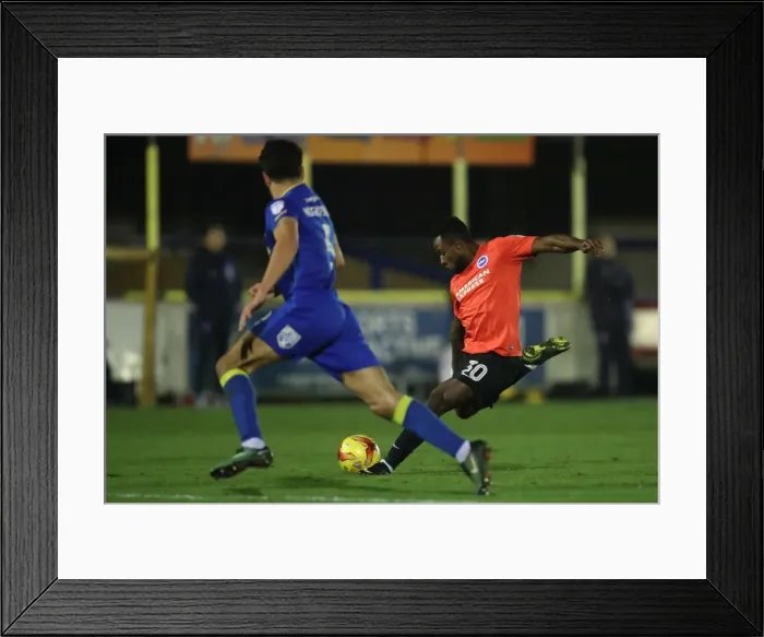 Framed Print : Brighton & Hove Albion Take on AFC Wimbledon in EFL Trophy Clash (06DEC16) Framed Print : Brighton & Hove Albion Take on AFC Wimbledon in EFL Trophy Clash (06DEC16)
