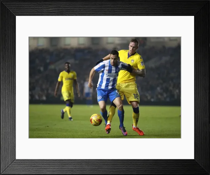 Framed Print : Brighton and Hove Albion vs. Leeds United: EFL Sky Bet Championship Showdown at American Express Community Stadium (December 9, 2016) Framed Print : Brighton and Hove Albion vs. Leeds United: EFL Sky Bet Championship Showdown at American Express Community Stadium (December 9, 2016)