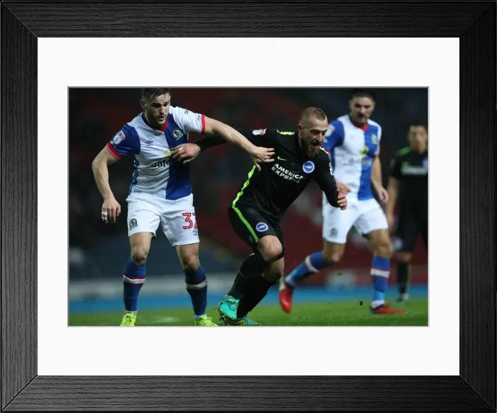 Framed Print : Decisive Moment: Blackburn Rovers vs. Brighton and Hove Albion at Ewood Park, Championship Clash (13DEC16) Framed Print : Decisive Moment: Blackburn Rovers vs. Brighton and Hove Albion at Ewood Park, Championship Clash (13DEC16)