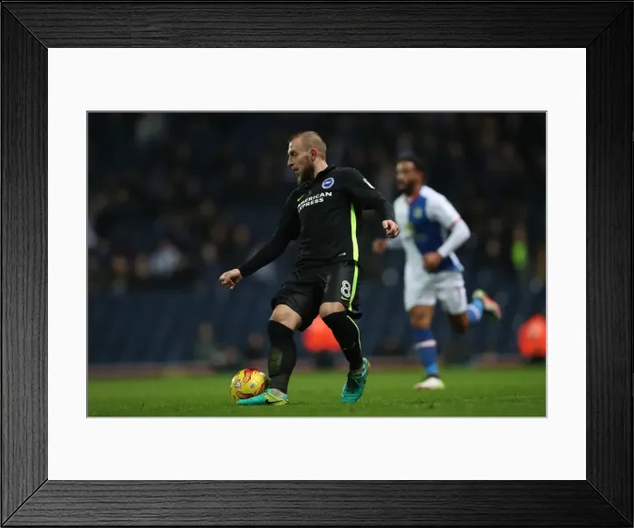 Framed Print : Decisive Moment: Blackburn Rovers vs. Brighton & Hove Albion in the EFL Sky Bet Championship (13DEC16)