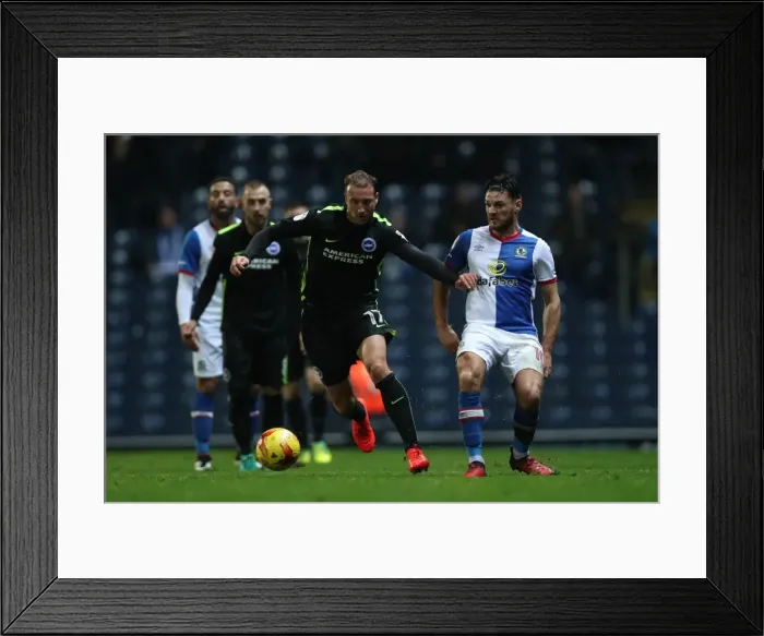 Framed Print : Brighton and Hove Albion vs. Blackburn Rovers: EFL Sky Bet Championship Clash at Ewood Park (13DEC16) Framed Print : Brighton and Hove Albion vs. Blackburn Rovers: EFL Sky Bet Championship Clash at Ewood Park (13DEC16)