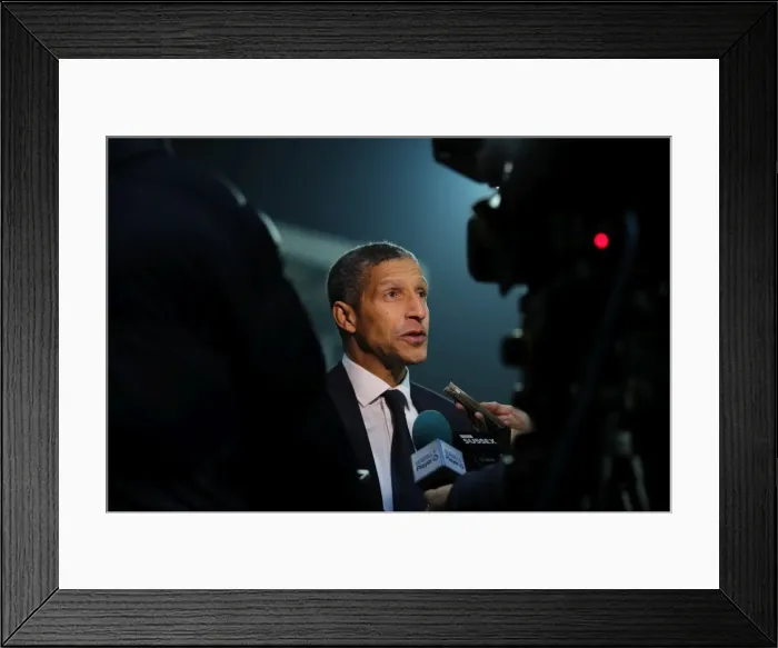 Framed Print : Decisive Moment: Blackburn Rovers vs. Brighton & Hove Albion in EFL Sky Bet Championship (13DEC16)