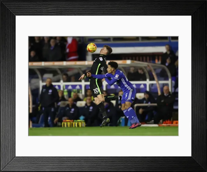 Framed Print : Battling in the Championship: Birmingham City vs. Brighton & Hove Albion (17DEC16) Framed Print : Battling in the Championship: Birmingham City vs. Brighton & Hove Albion (17DEC16)