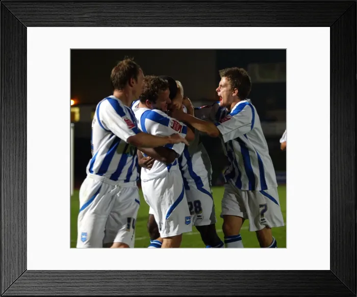 Framed Print : A Historic Carling Cup Showdown: Brighton & Hove Albion vs. Manchester City (2008-09) - The Epic Home Battle Framed Print : A Historic Carling Cup Showdown: Brighton & Hove Albion vs. Manchester City (2008-09) - The Epic Home Battle