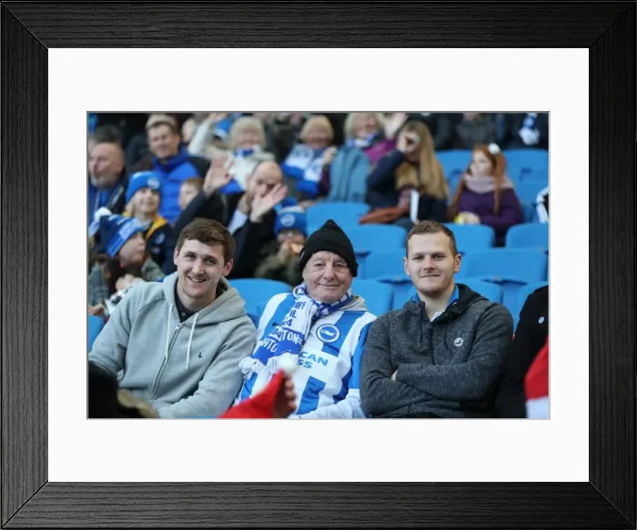 Framed Print : Brighton and Hove Albion vs. Queens Park Rangers: EFL Sky Bet Championship Battle at American Express Community Stadium (27DEC16)