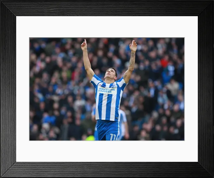 Framed Print : Brighton & Hove Albion: Anthony Knockaert's Goal Celebration vs. Queens Park Rangers, EFL Sky Bet Championship (27 / 12 / 2016) Framed Print : Brighton & Hove Albion: Anthony Knockaert's Goal Celebration vs. Queens Park Rangers, EFL Sky Bet Championship (27 / 12 / 2016)