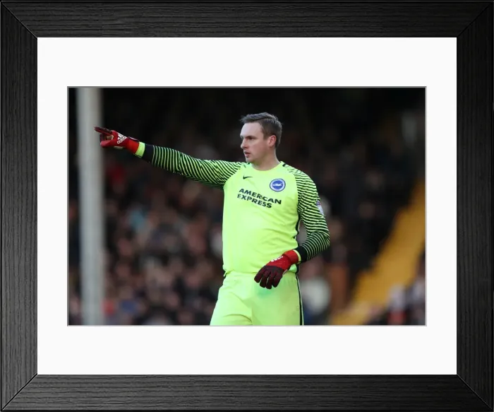 Framed Print : 2nd January 2017: Fulham vs. Brighton and Hove Albion - EFL Sky Bet Championship Clash at Craven Cottage