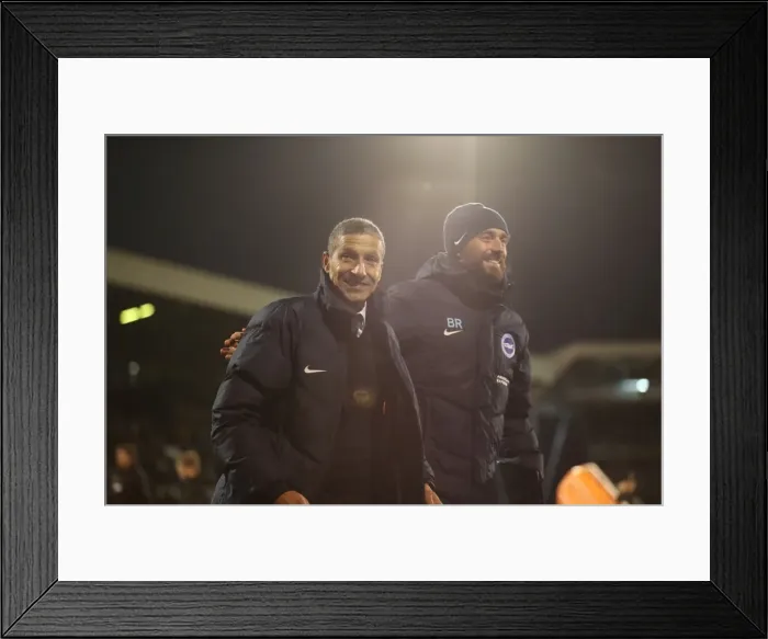 Framed Print : Brighton and Hove Albion vs. Fulham: EFL Sky Bet Championship Showdown at Craven Cottage (02.01.17)