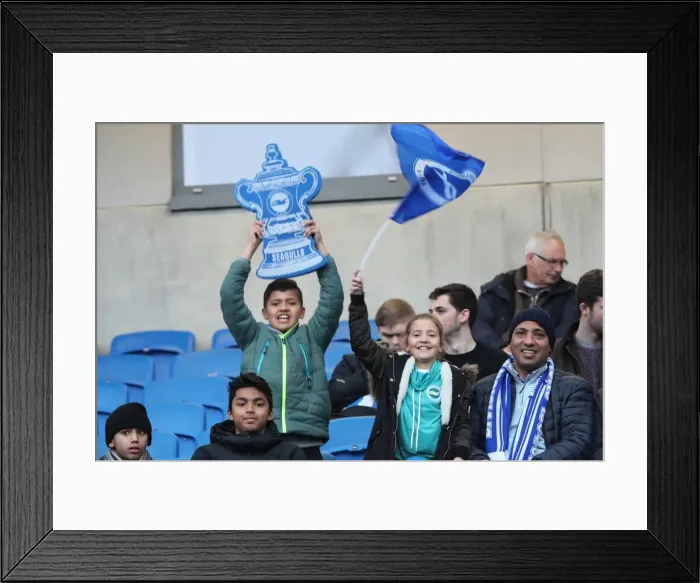 Framed Print : Brighton and Hove Albion vs Milton Keynes Dons: FA Cup 3rd Round Battle at American Express Community Stadium (January 7, 2017) Framed Print : Brighton and Hove Albion vs Milton Keynes Dons: FA Cup 3rd Round Battle at American Express Community Stadium (January 7, 2017)