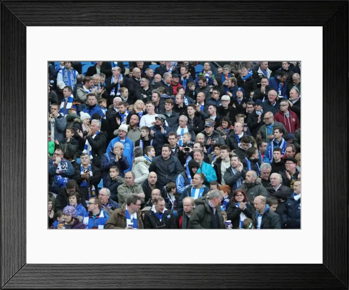 Framed Print : Brighton and Hove Albion vs Milton Keynes Dons: FA Cup 3rd Round Clash at American Express Community Stadium (07JAN17)