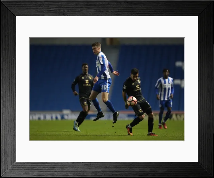 Framed Print : Brighton and Hove Albion vs Milton Keynes Dons: FA Cup 3rd Round Clash at American Express Community Stadium (January 7, 2017) Framed Print : Brighton and Hove Albion vs Milton Keynes Dons: FA Cup 3rd Round Clash at American Express Community Stadium (January 7, 2017)