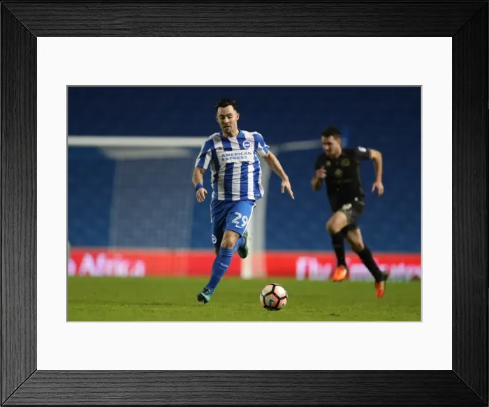 Framed Print : Brighton and Hove Albion vs Milton Keynes Dons: FA Cup 3rd Round Battle at American Express Community Stadium (January 7, 2017) Framed Print : Brighton and Hove Albion vs Milton Keynes Dons: FA Cup 3rd Round Battle at American Express Community Stadium (January 7, 2017)